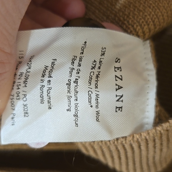 Sezane Sami Jumper, Medium, Camel Color, French Sophistication, EUC - Picture 9 of 11